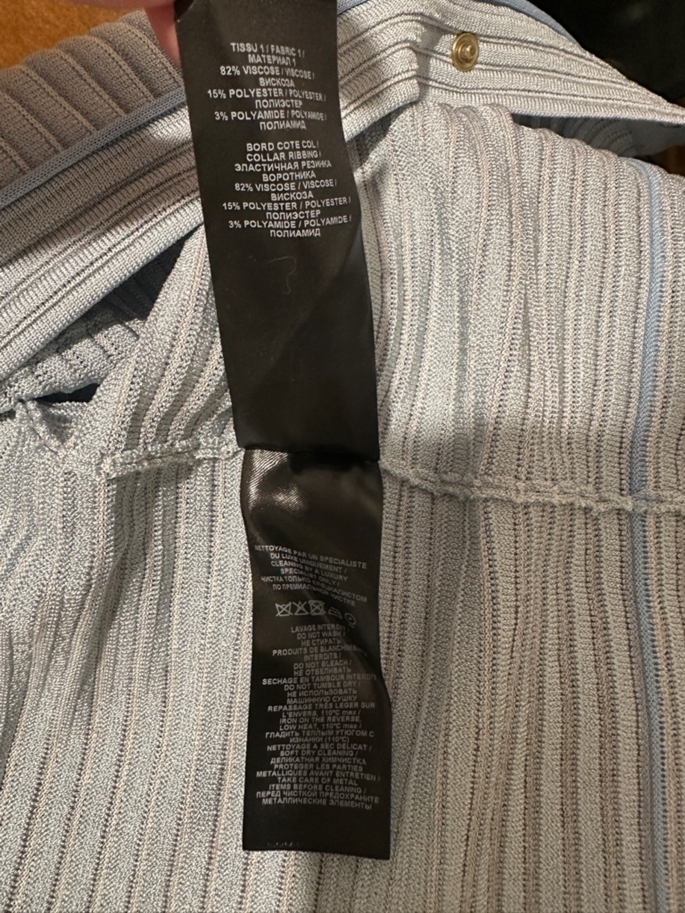 NWT New Balmain Buttoned Striped Knit Crop Cardigan Size 36 - Picture 8 of 10
